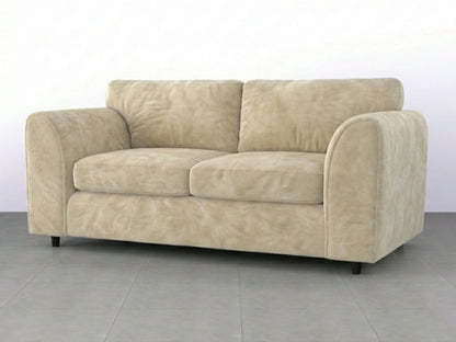 Plush Velvet Fabric Full Back Sofa Set
