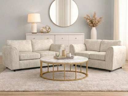 Alaska Fabric Full Back Sofa Set