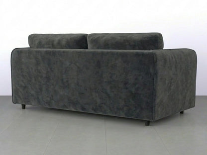 Plush Velvet Fabric Full Back Sofa Set