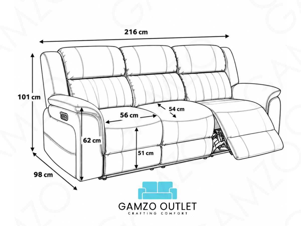 Model H Electric Recliner Sofa