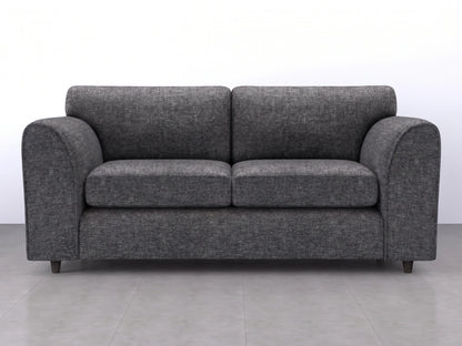 Grey 3-seater Lisbon fabric sofa set by Gamzo Outlet with full back support and modern design, shown from a front angle.