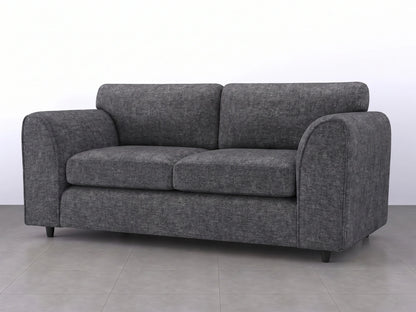 Grey Lisbon fabric full back 3-seater sofa set by Gamzo Outlet with plush cushions and modern design.