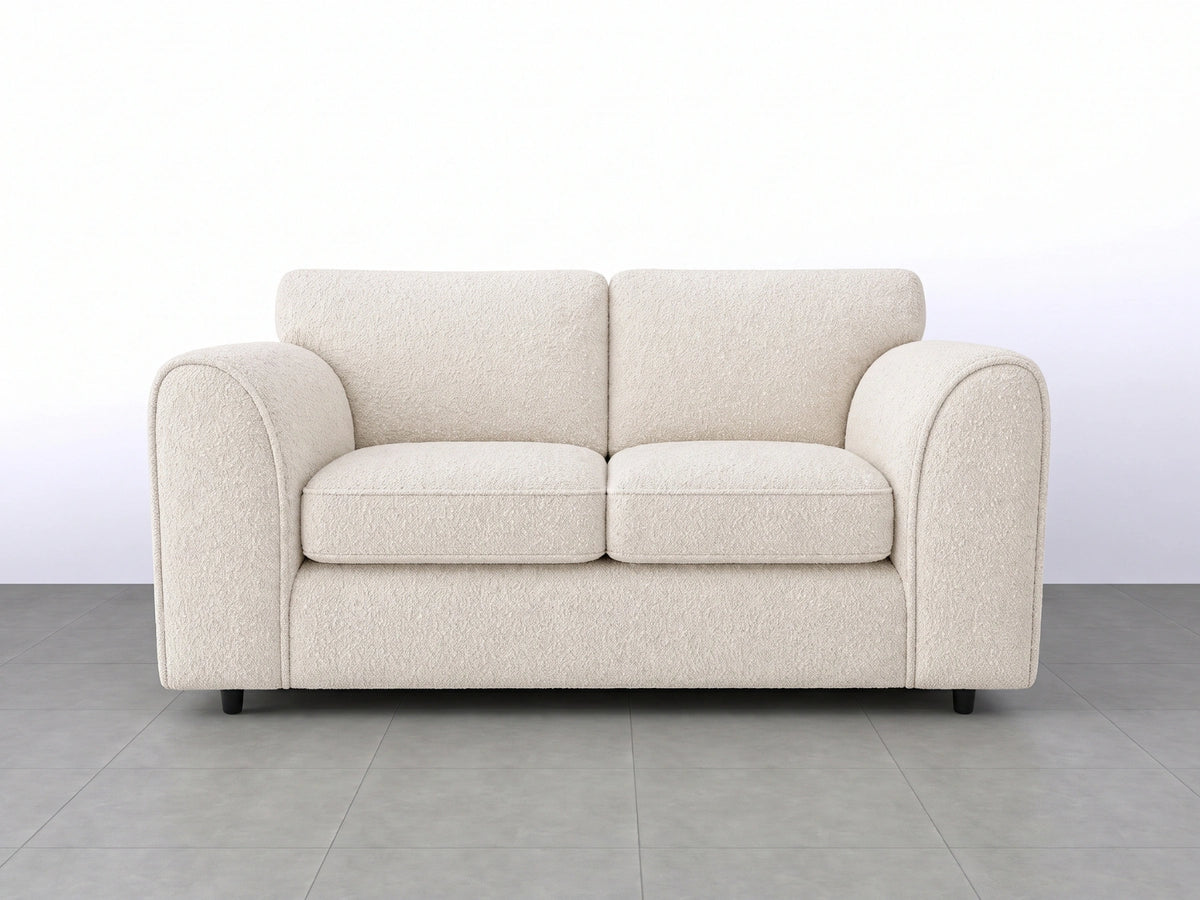 Boucle Fabric Full Back Sofa Set