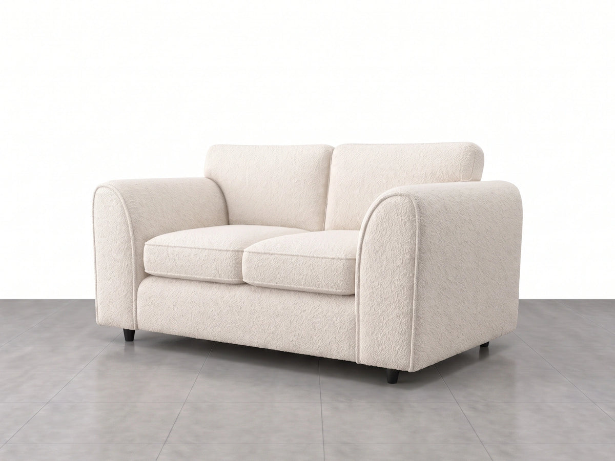 Boucle Fabric Full Back Sofa Set
