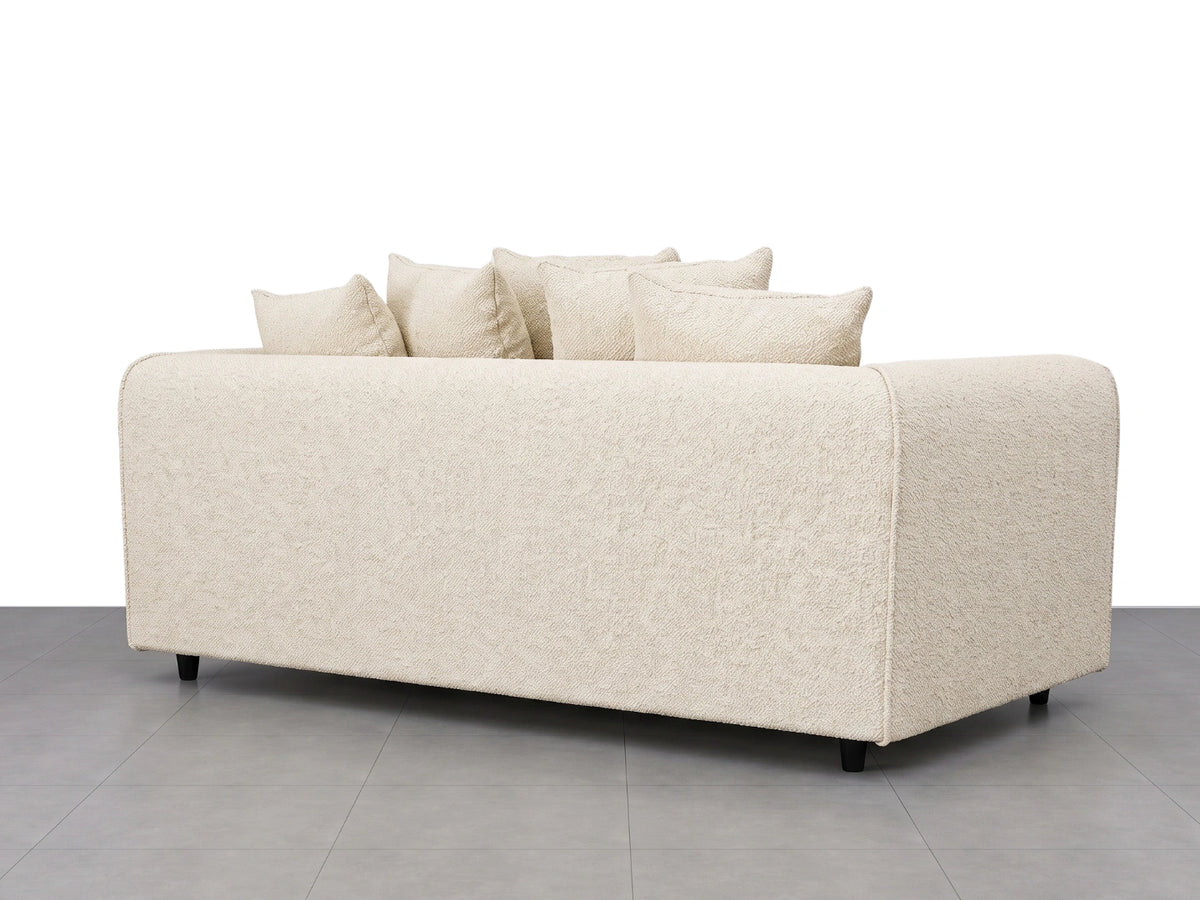 Boucle Fabric Scatter Back Sofa Set