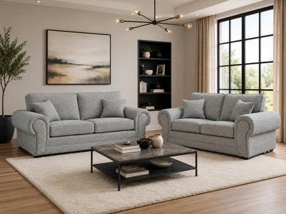 Wilcot Fabric Full Back Sofa Set