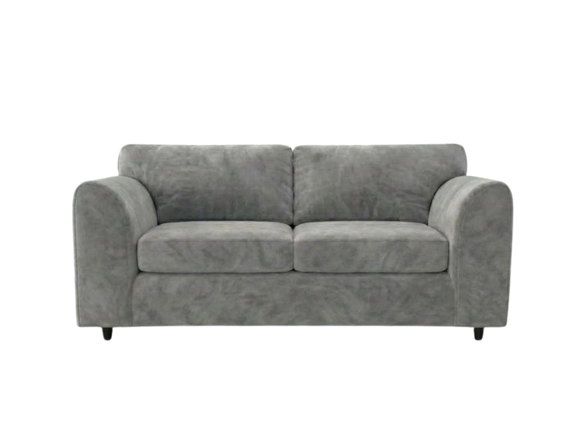 Plush Velvet Fabric Full Back Sofa Set