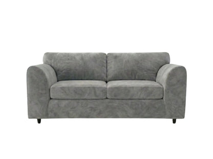 Plush Velvet Fabric Full Back Sofa Set