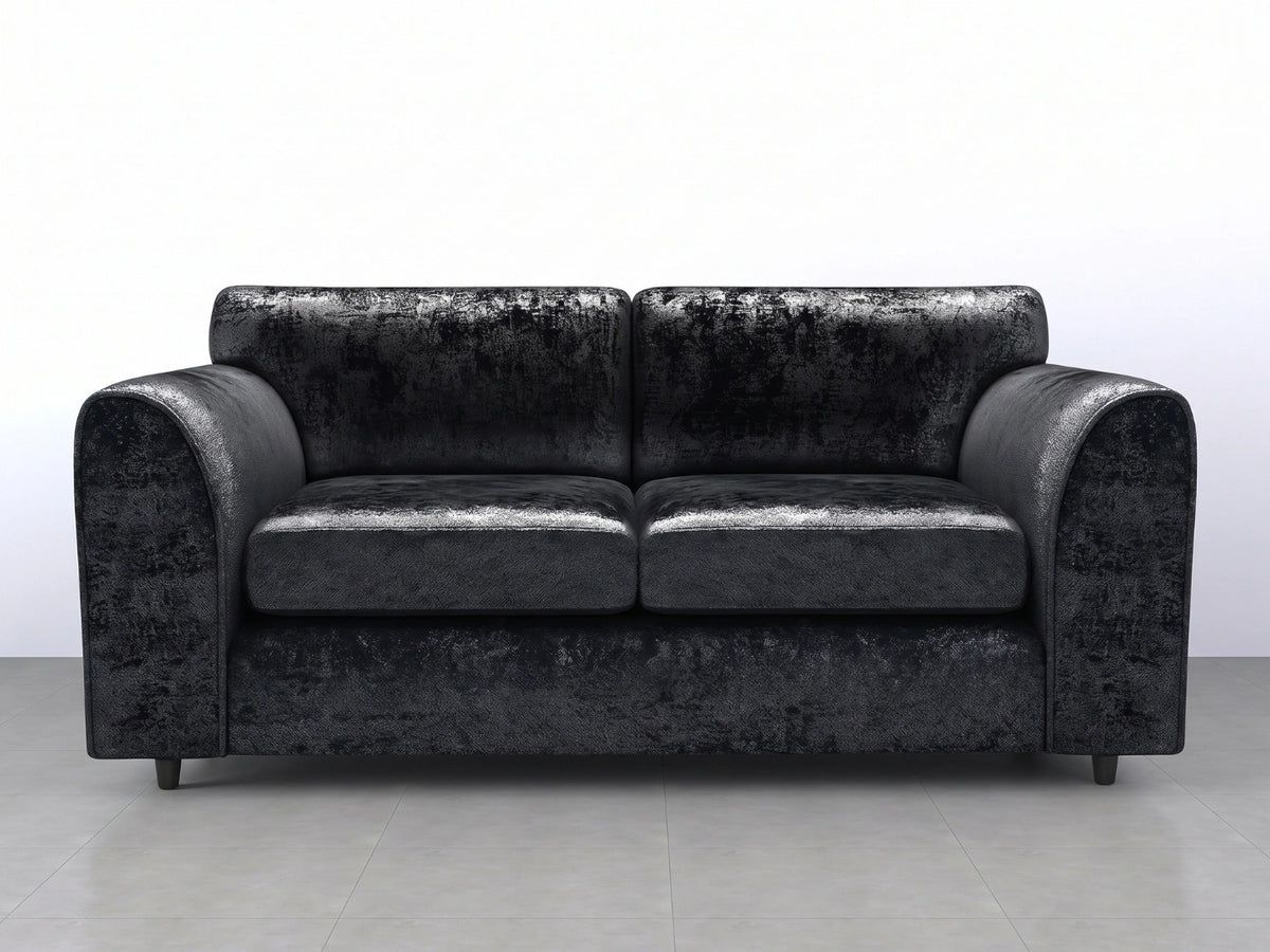 Crushed Velvet Full Back Sofa Set