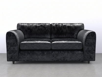 Crushed Velvet Full Back Sofa Set