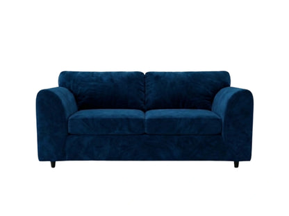 Plush Velvet Fabric Full Back Sofa Set