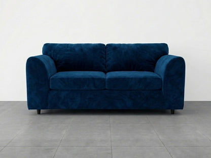 Plush Velvet Fabric Full Back Sofa Set
