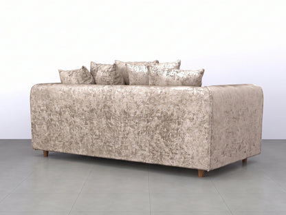 Crushed Velvet Scatter Back Sofa Set