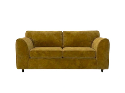 Plush Velvet Fabric Full Back Sofa Set