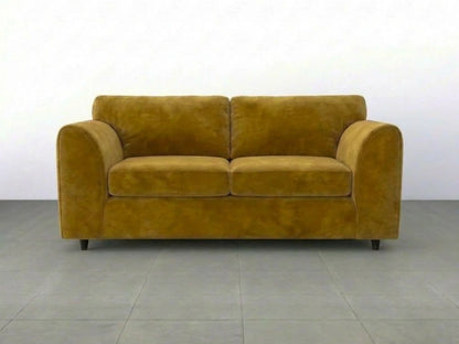 Plush Velvet Fabric Full Back Sofa Set