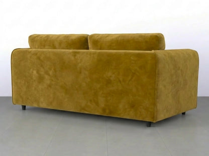 Plush Velvet Fabric Full Back Sofa Set