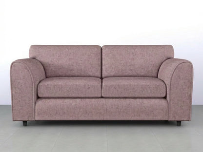 Pink Gamzo Outlet Alaska Fabric full back 3-seater sofa set with plush cushions and modern design in a cozy living room setting.