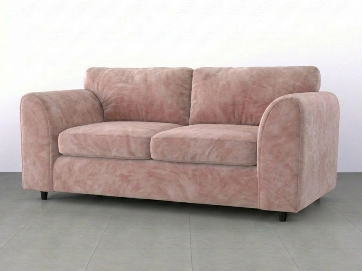 Plush Velvet Fabric Full Back Sofa Set