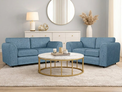 Alaska Fabric Full Back Sofa Set