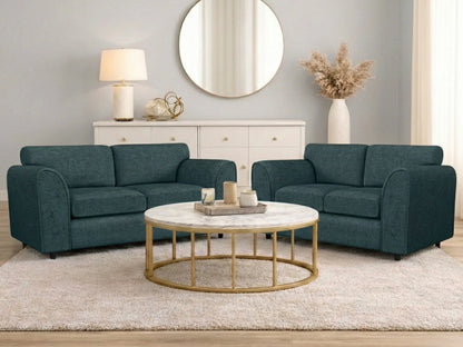 Alaska Fabric Full Back Sofa Set