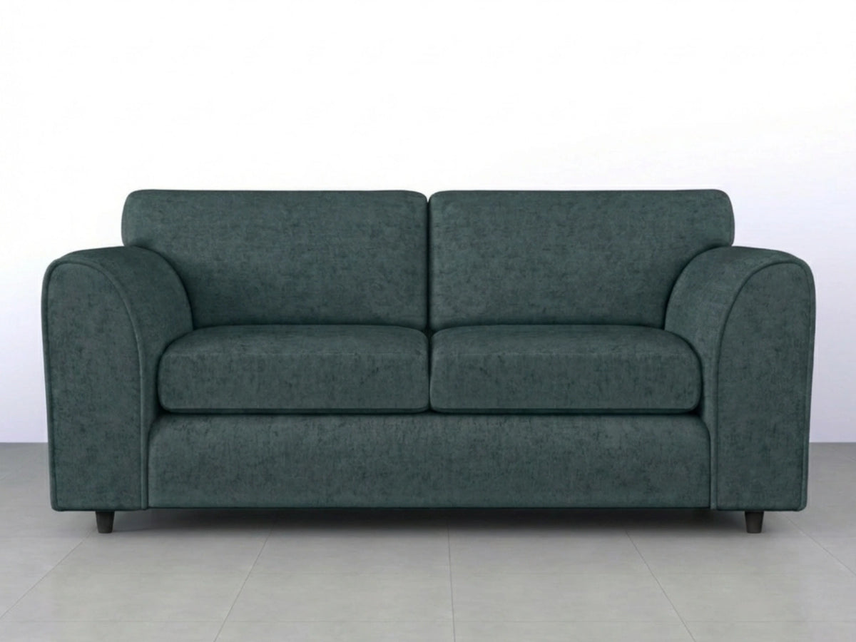 Teal fabric 3-seater sofa from Gamzo Outlet Alaska Full Back Sofa Set, showing plush cushions and modern design.