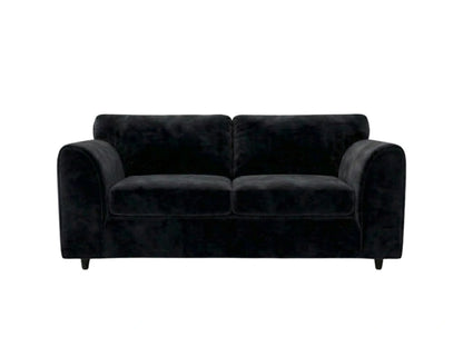 Plush Velvet Fabric Full Back Sofa Set