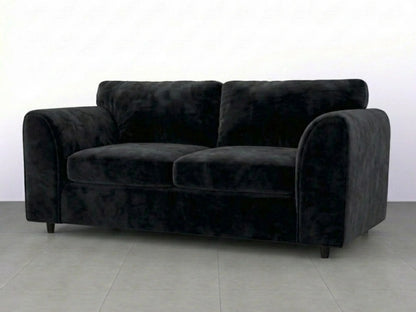 Plush Velvet Fabric Full Back Sofa Set