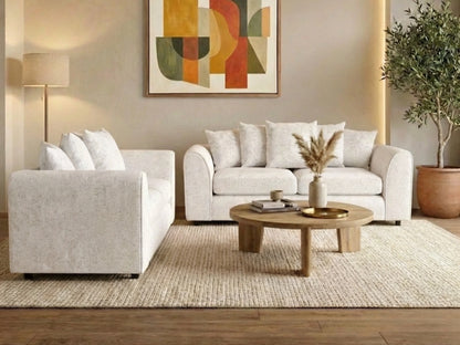 Alaska Fabric Scatter Back Sofa Set