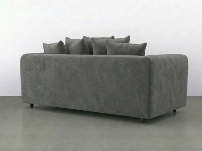 Plush Fabric Scatter Back Sofa Set