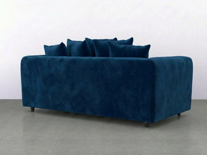 Plush Fabric Scatter Back Sofa Set