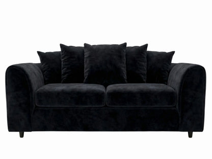 Plush Fabric Scatter Back Sofa Set
