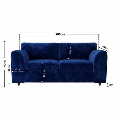 3 seater Midnight Blue