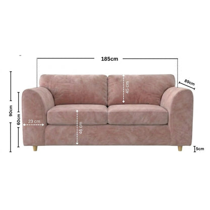 3 seater Pink