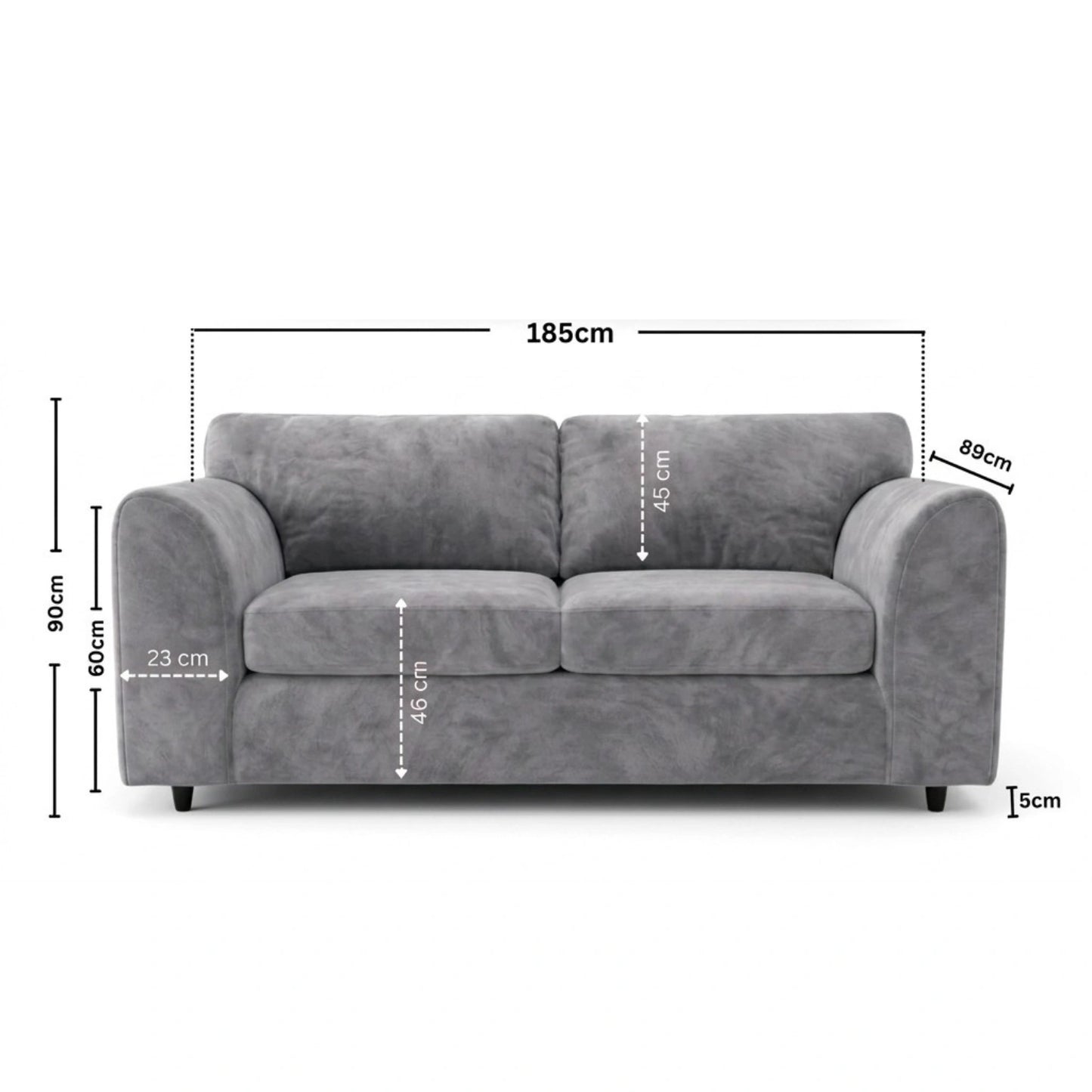 3 seater Light grey