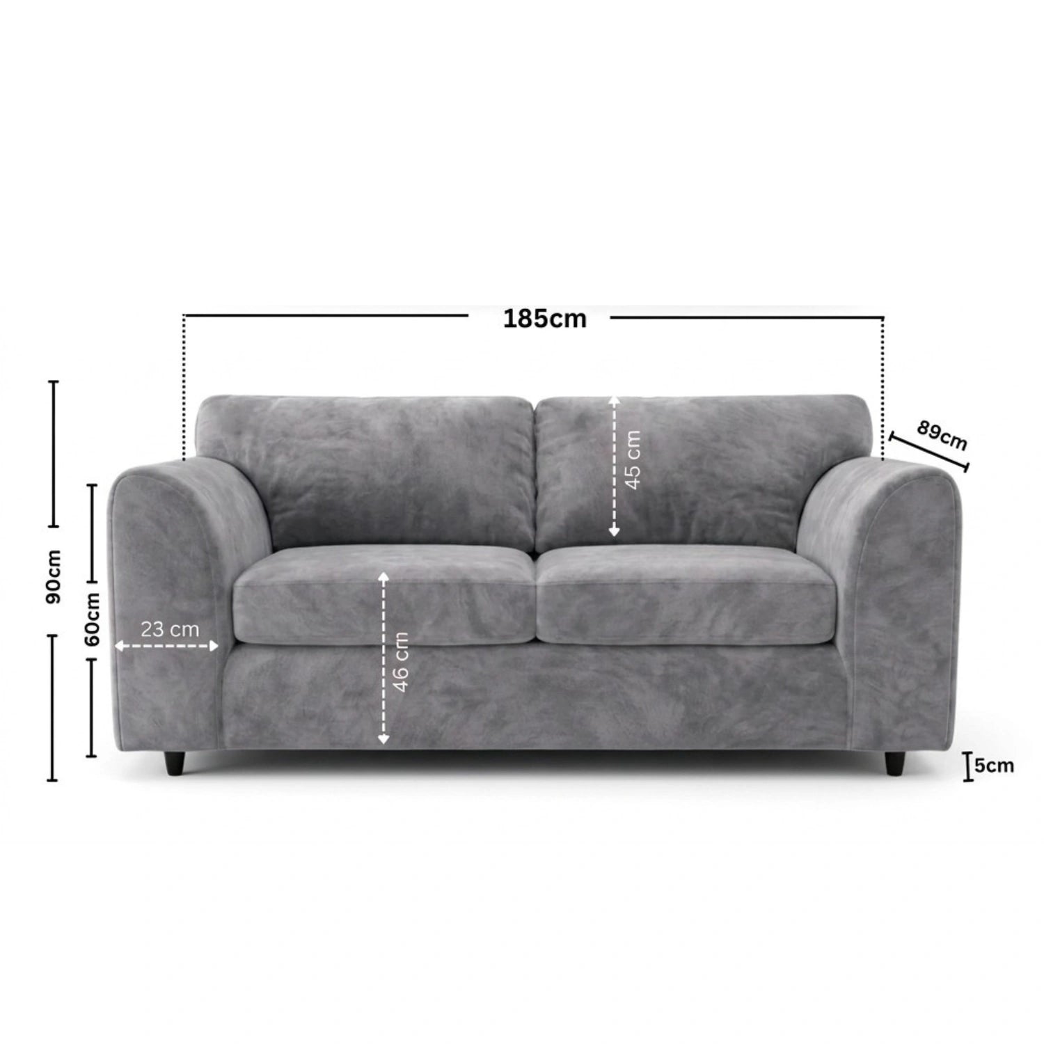3 seater Light grey