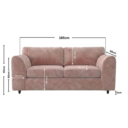 3 seater Pink