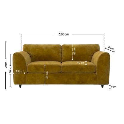 3 seater  Mustard