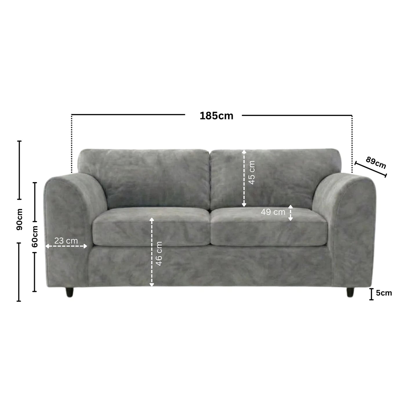 3 seater LIght  Grey