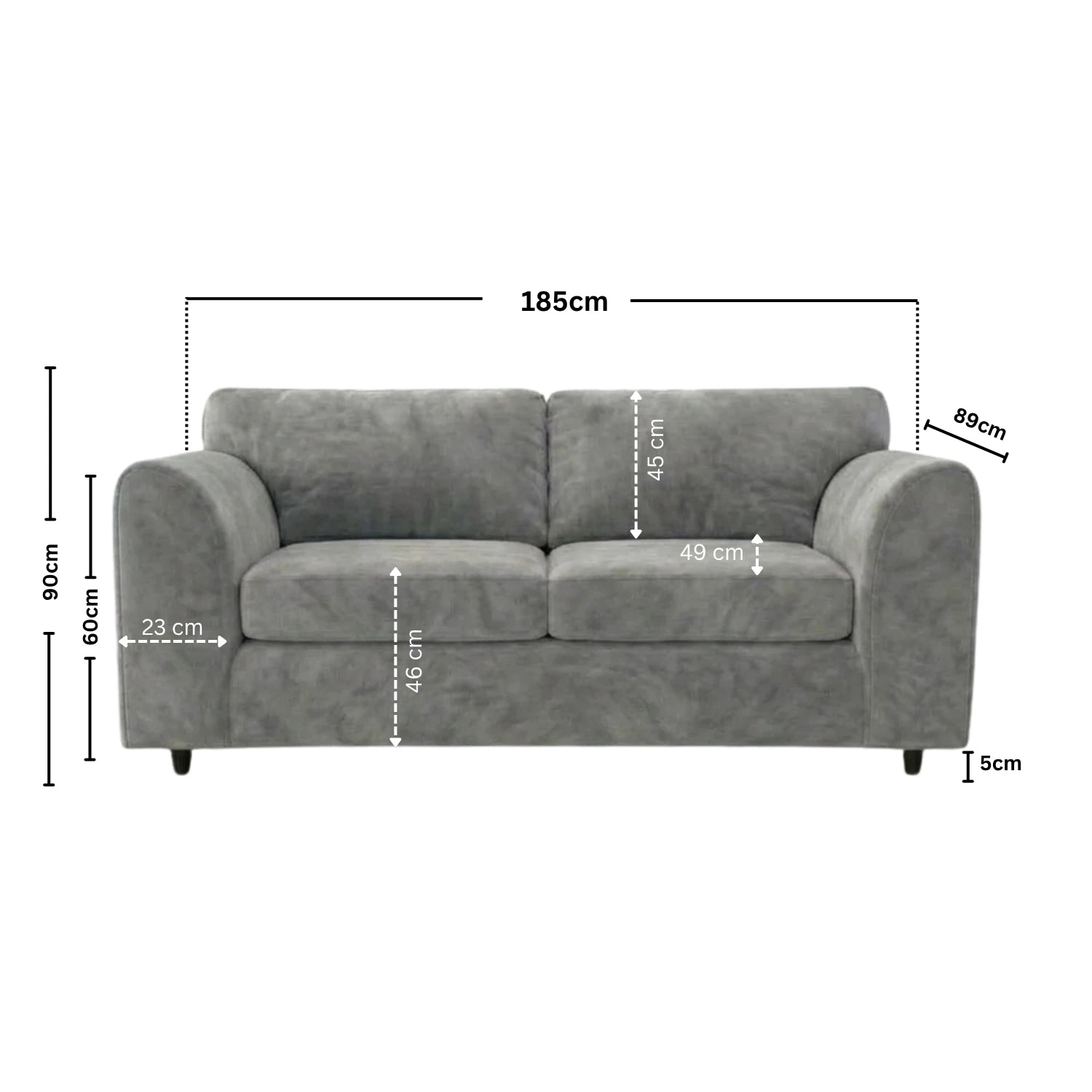3 seater LIght  Grey