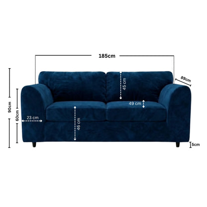 3 seater Midnight Blue