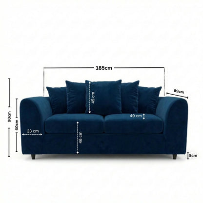 3 seater Midnight Blue