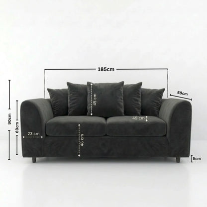 3 seater Dark Grey