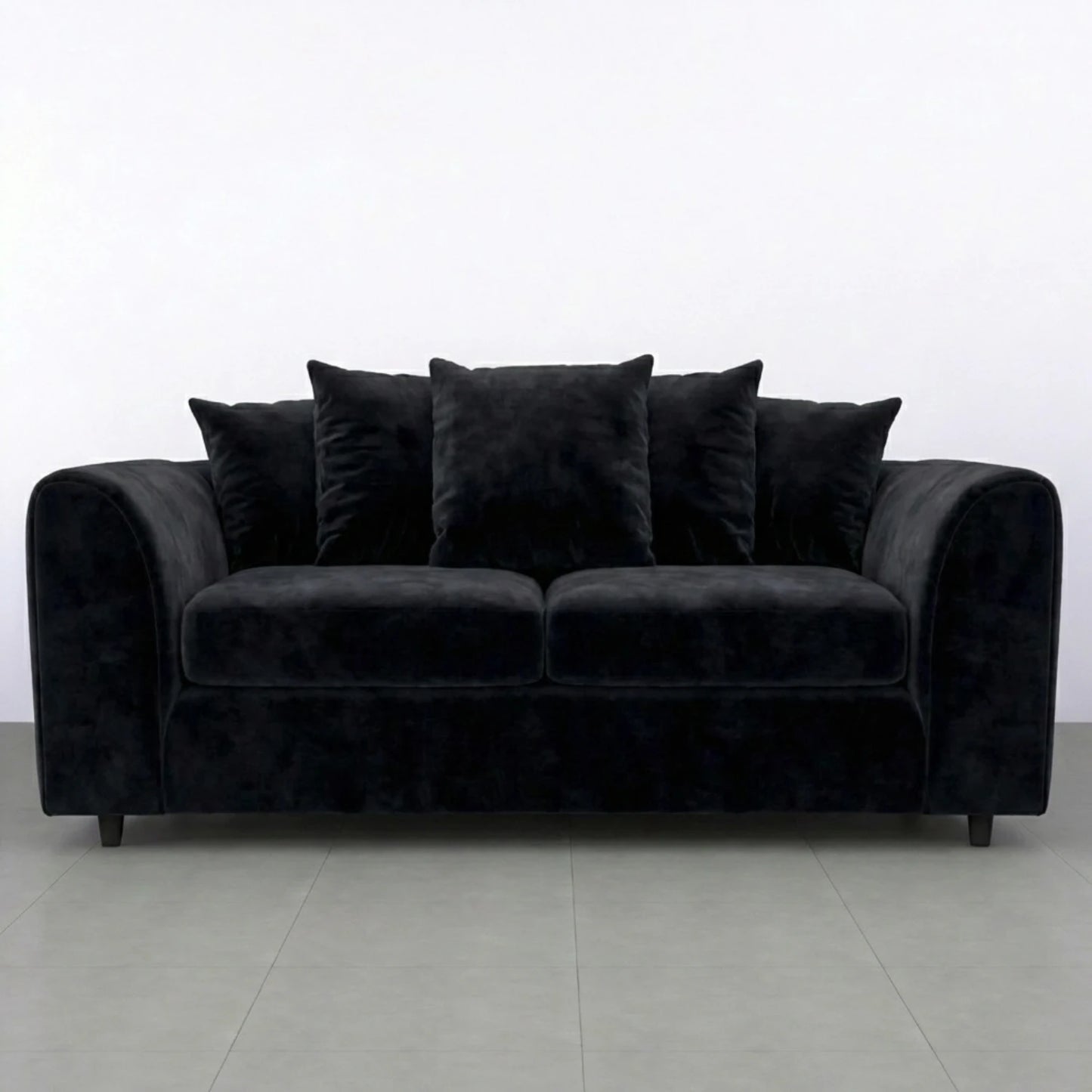 3 seater black