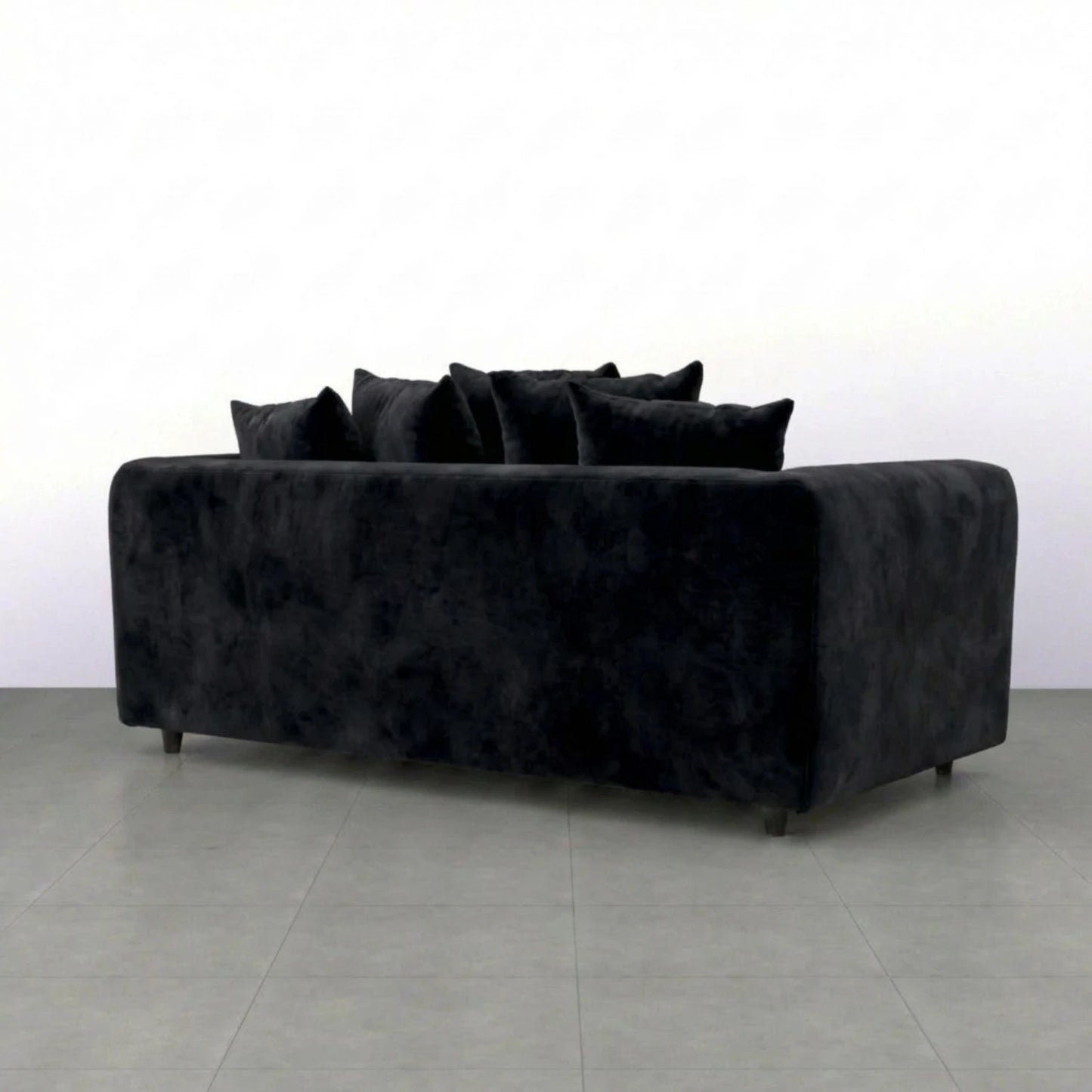3 seater black