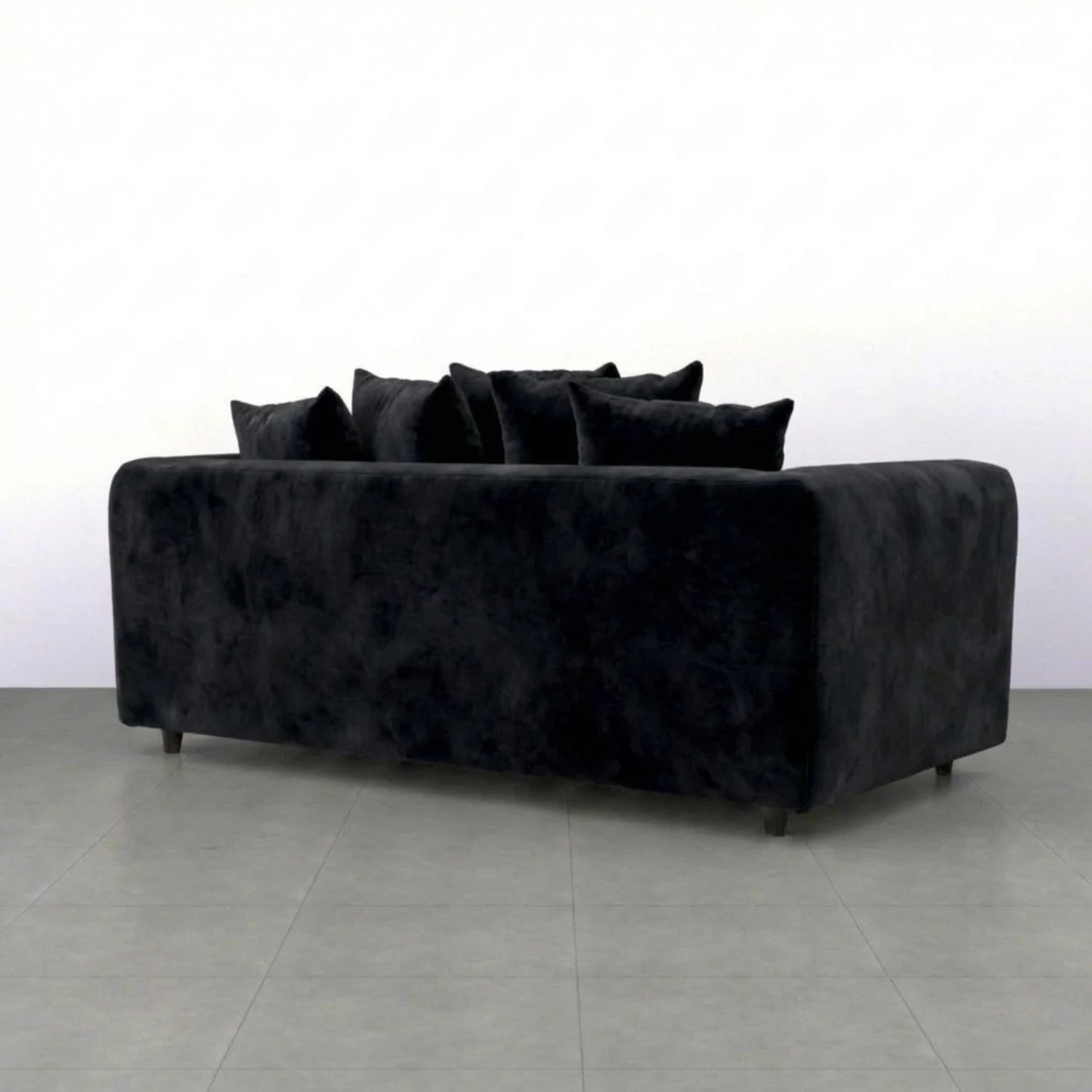 3 seater black