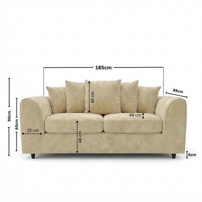 3 seater Cream