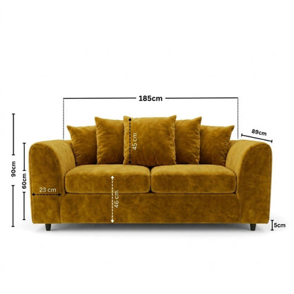 3 seater Mustard