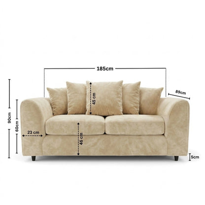 3 seater Cream