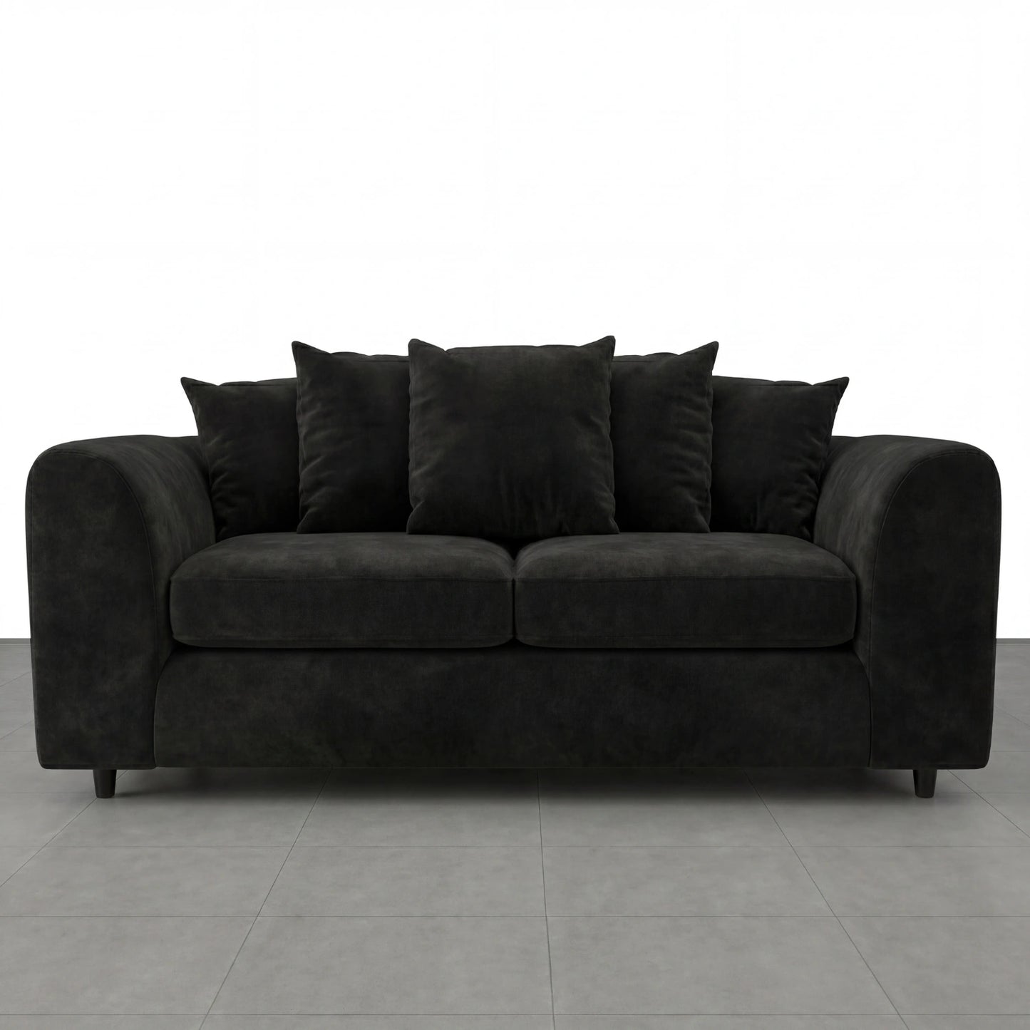 3 seater Black