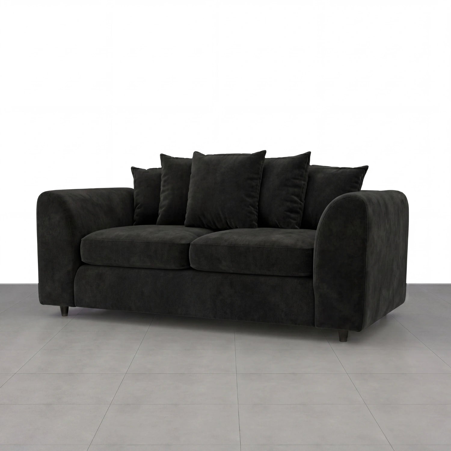 3 seater Black